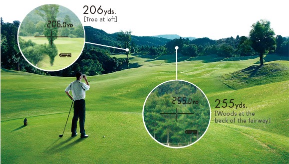 golf laser rangefinder with pinsensor technology