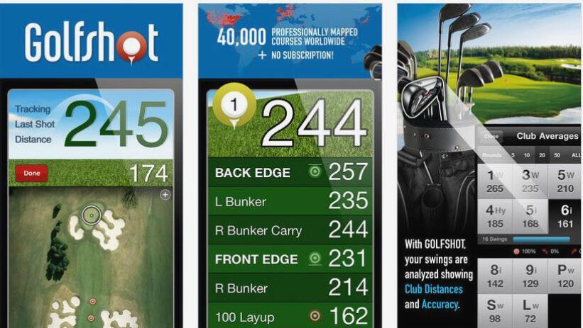 golf course yardage app